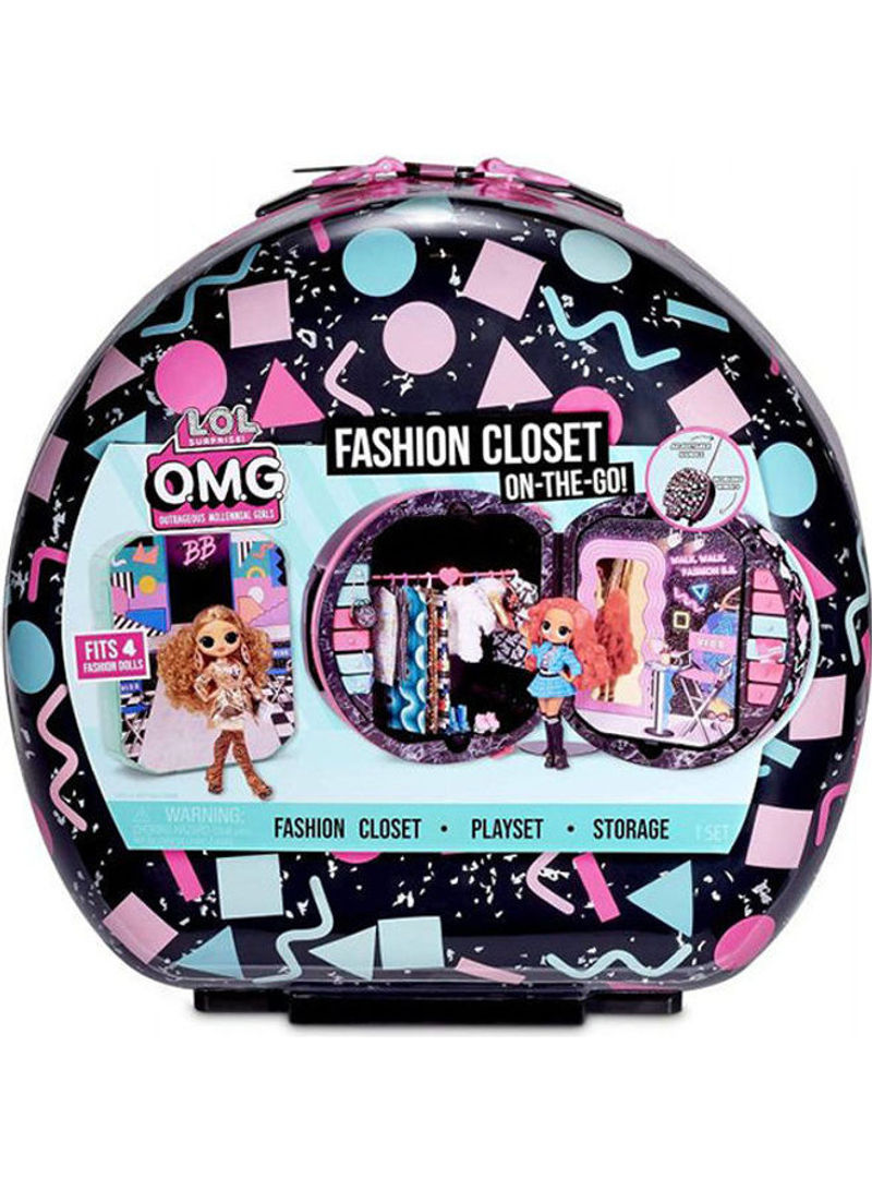L.O.L Surprise O.M.G. Fashion Closet OnTheGo Rolling Storage Playset