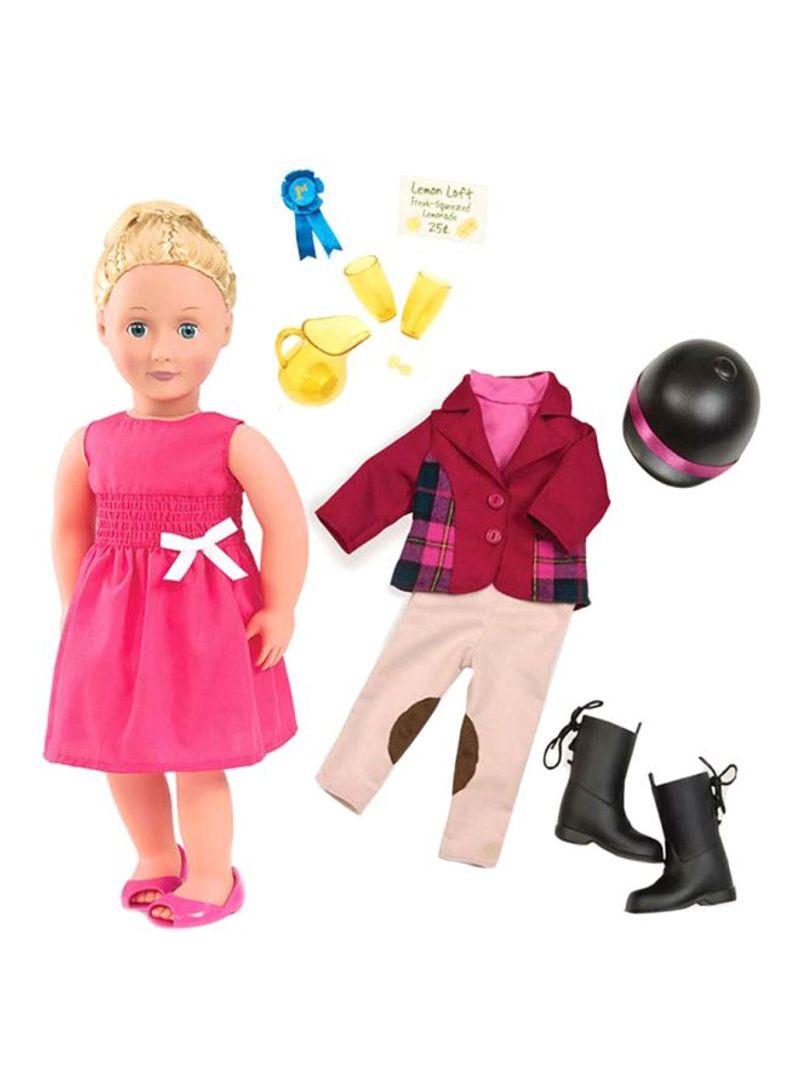 22-Piece Lily Anna Deluxe Fashion Doll With Book 18x7x4inch