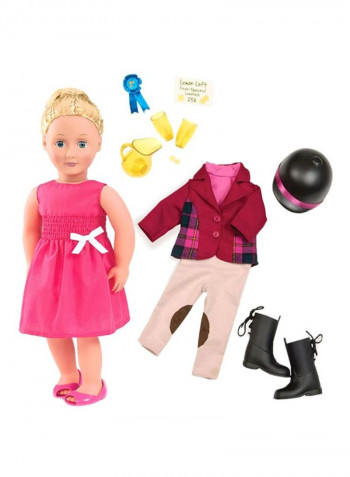 22-Piece Lily Anna Deluxe Fashion Doll With Book 18x7x4inch