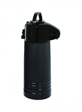 6-Piece Plastic Flask Black