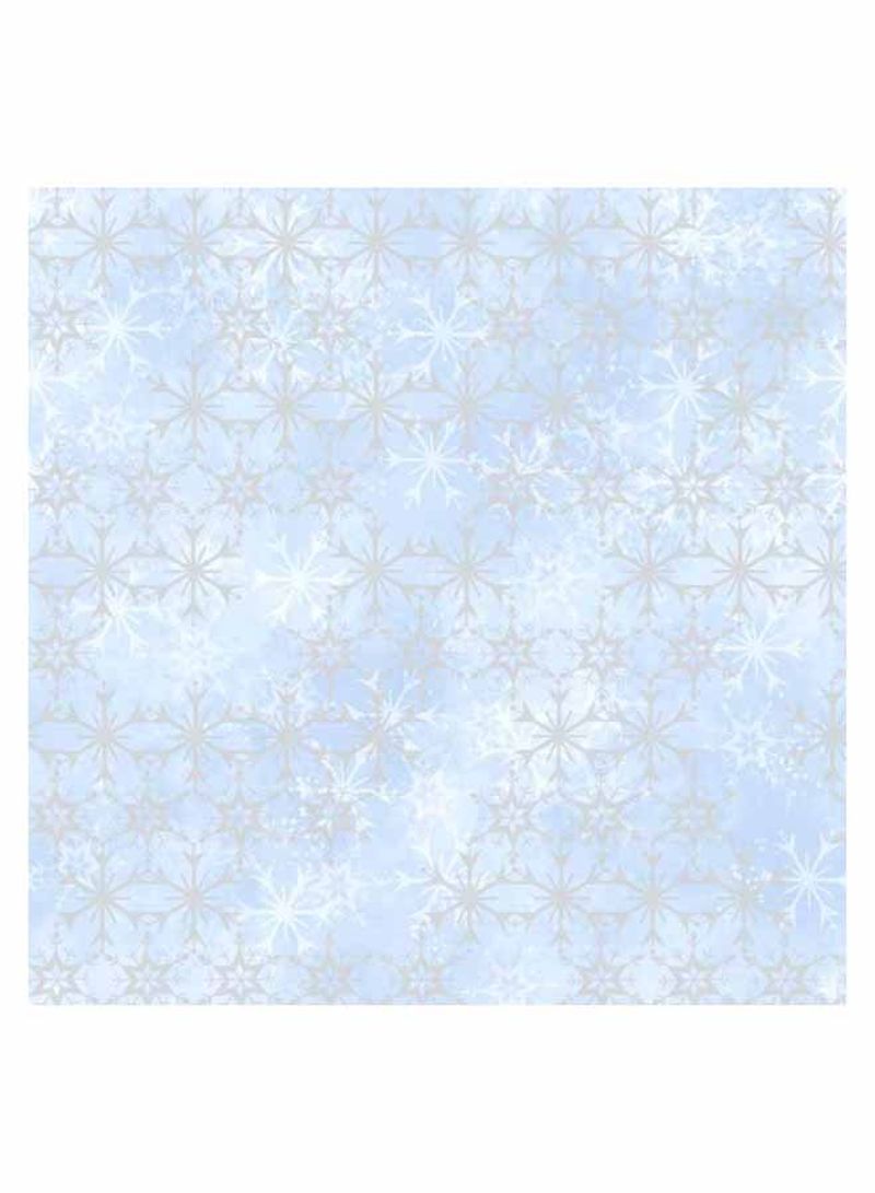 Disney Frozen 2 Printed Wallpaper Light Blue/White 52x1000cm