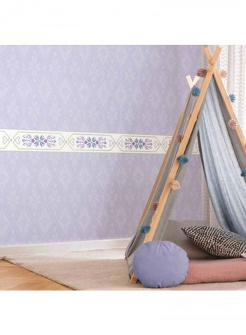 Disney Frozen 2 Printed Wallpaper Violet/White 52x1000cm