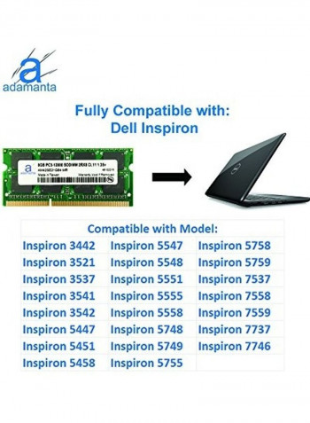 Laptop Memory Upgrade 8GB Multicolour