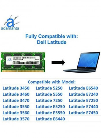 Laptop Memory Upgrade 8GB Multicolour