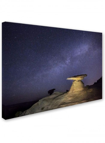 Starry Night In Arizona III Canvas Wall Art Multicolour 14 x 19inch