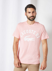 Graphic Print Cotton T-Shirt Bagatelle Pink