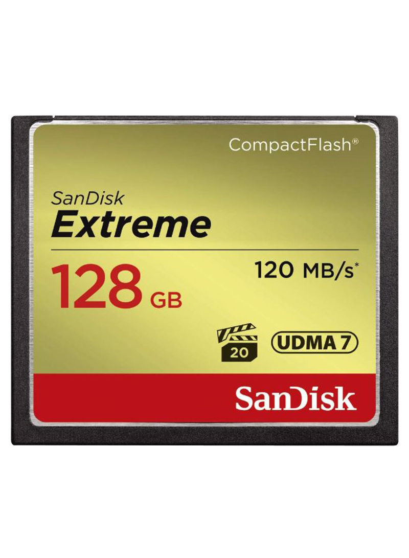 Extreme Compact Flash Memory Card 128GB Multicolour