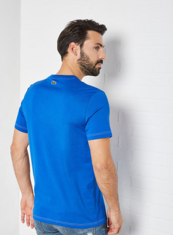Graphic Print Cotton T-Shirt Lazuli
