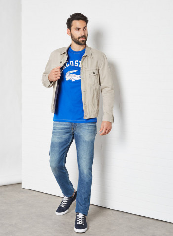 Graphic Print Cotton T-Shirt Lazuli