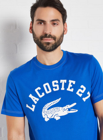 Graphic Print Cotton T-Shirt Lazuli
