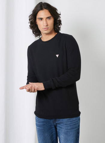 Piquet Sweater Jet Black A996