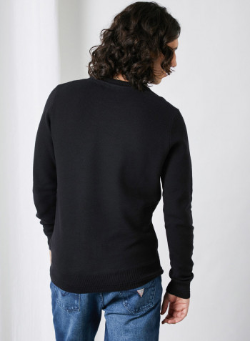 Piquet Sweater Jet Black A996