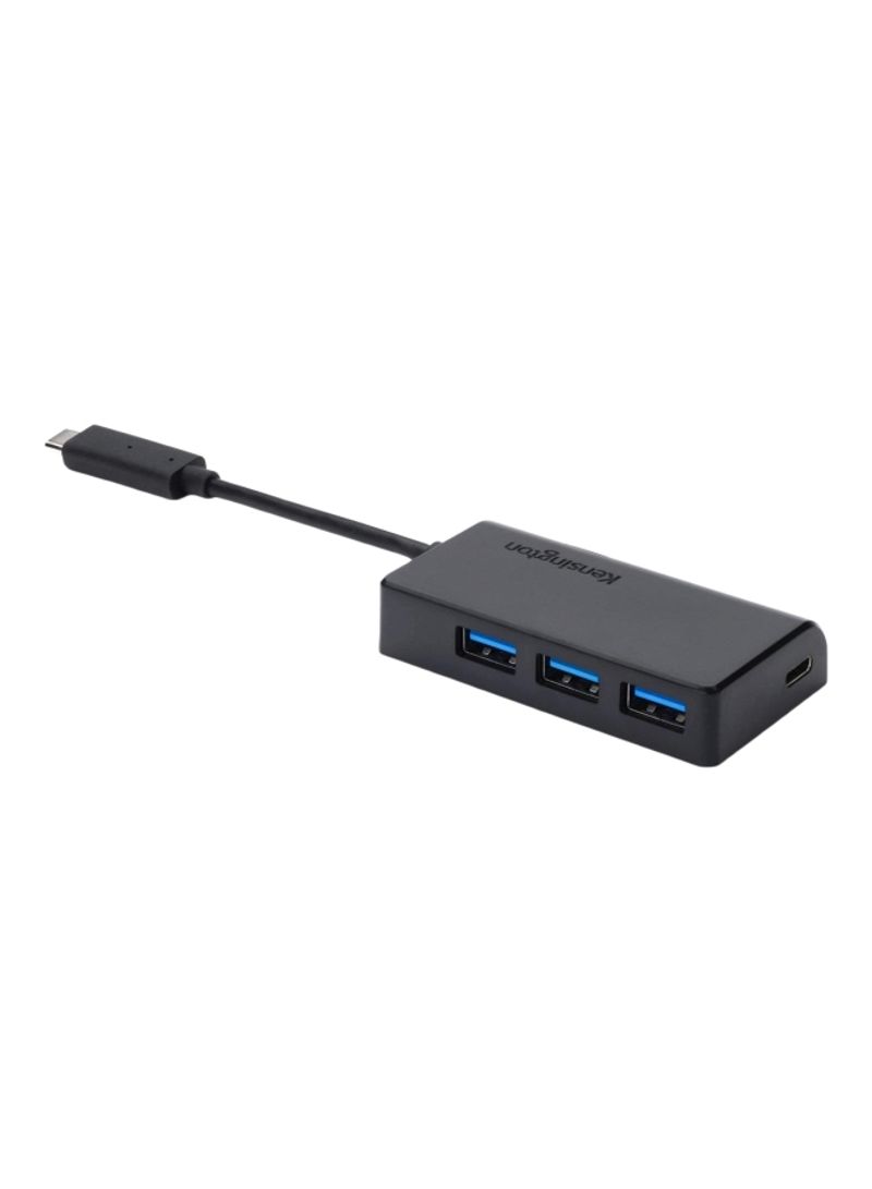 4-Port USB 3.0 Hub Black