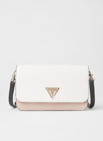 Noelle Flap Organized Crossbody Bag Stone Multi