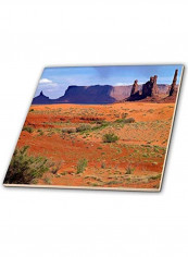 Utah Monument Valley Totem Poles Tile Multicolour 12x12x0.25inch
