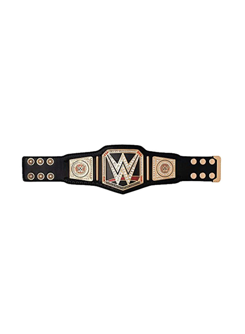 Championship Mini Replica Title Belt Black/Gold 13.5x3.5x1inch