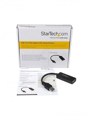 VGA Display Adapter Black