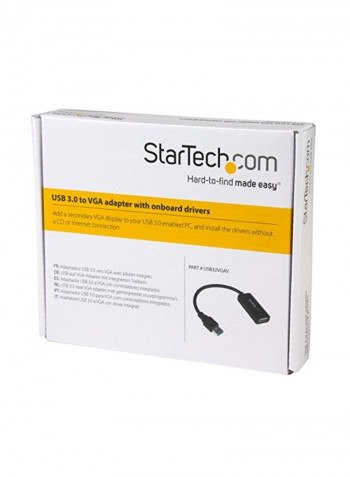 VGA Display Adapter Black