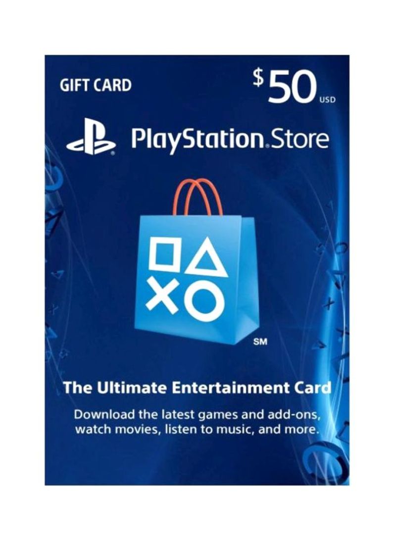 PlayStation Store Gift Card USD 50