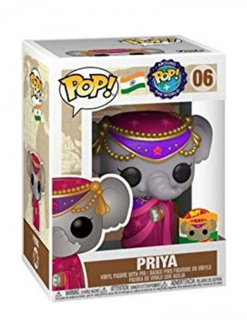 Around The World Series Priya The Elephant Figure 4x7inch