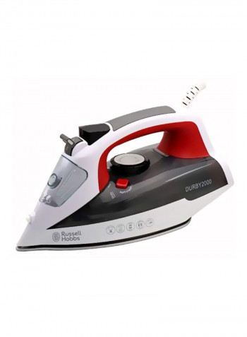 Electric Steam Iron 2000W 2000 W DURBY2000 White/Black/Red