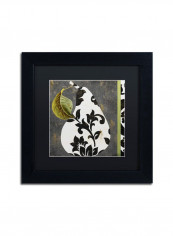 Decorative Pear I Framed Wall Art Multicolour 11 x 11inch