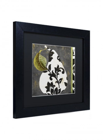 Decorative Pear I Framed Wall Art Multicolour 11 x 11inch