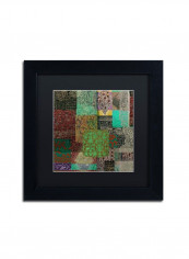 African Batik III Framed Wall Art Multicolour 11 x 11inch