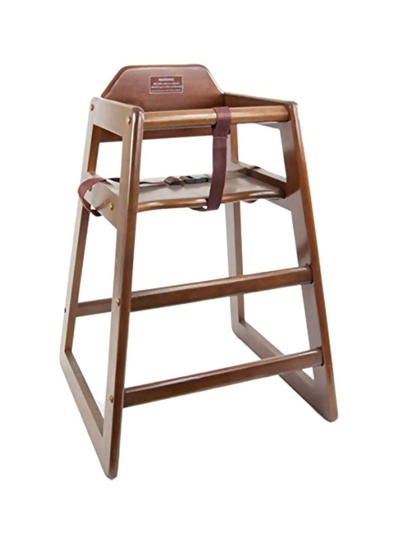 Wooden High Chair Brown