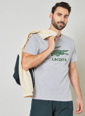 Crackled Logo T-Shirt Grey