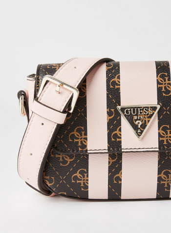 Ambrose Mini Crossbody Bag Brown Blush Logo