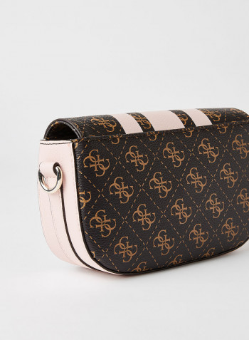Ambrose Mini Crossbody Bag Brown Blush Logo