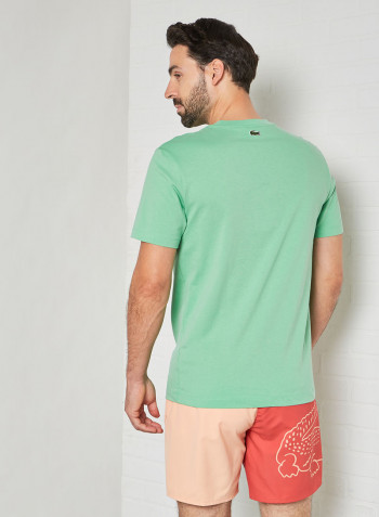 Crew Neck Logo T-Shirt Green
