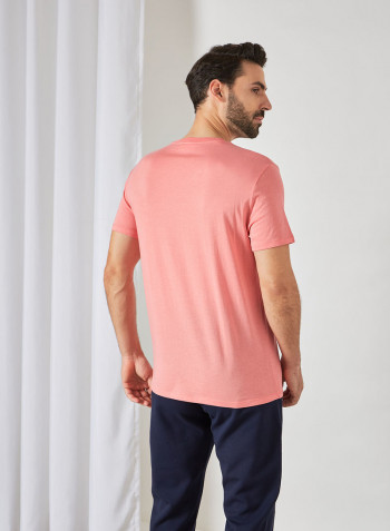 Crew Neck T-Shirt Pink