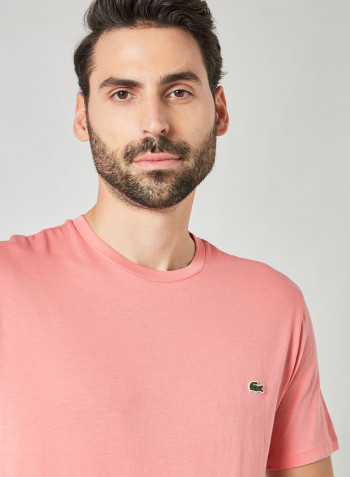 Crew Neck T-Shirt Pink