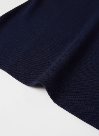 Kids Cotton Pique Polo Navy Blue/Multicolor
