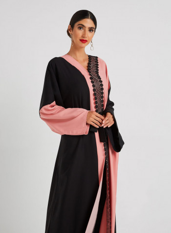 Colourblock Abaya multicolour