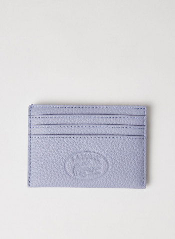 Embossed Logo Leather Cardholder Freesia