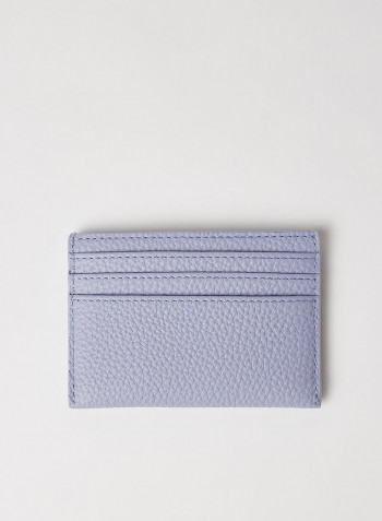Embossed Logo Leather Cardholder Freesia