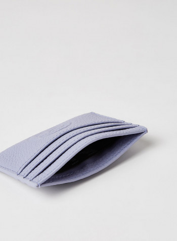 Embossed Logo Leather Cardholder Freesia