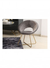Stylish Vitara Dining Chair Grey/Golden