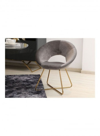 Stylish Vitara Dining Chair Grey/Golden