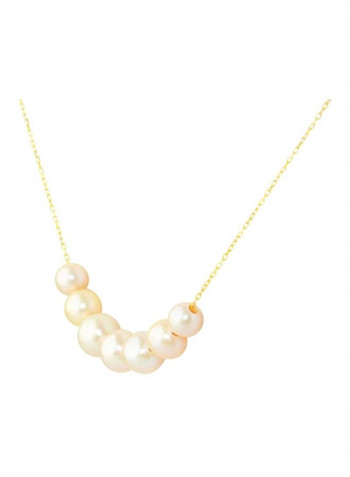 18 Karat Gold Pearl Necklace