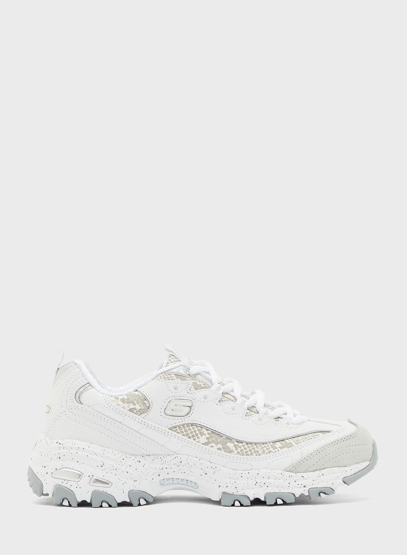 D'lites Comfortable Chunky Trainers White