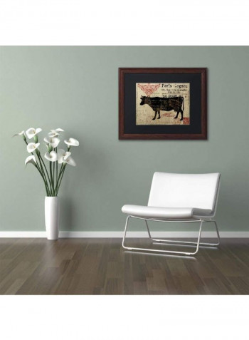 Paris Blanc Framed Wall Art multicolour 11 x 14inch