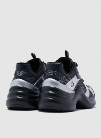 Solei St. Lace Up Low Top Sneakers Black/Grey