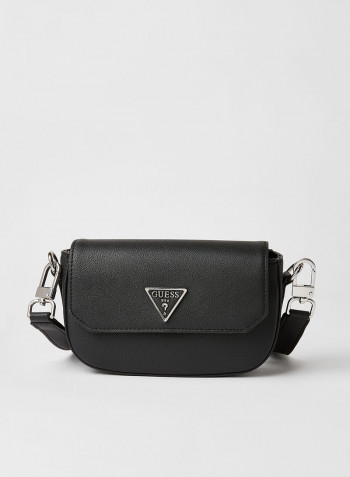 Ambrose Mini Flap Crossbody Bag Black
