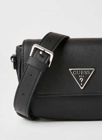 Ambrose Mini Flap Crossbody Bag Black