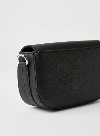 Ambrose Mini Flap Crossbody Bag Black