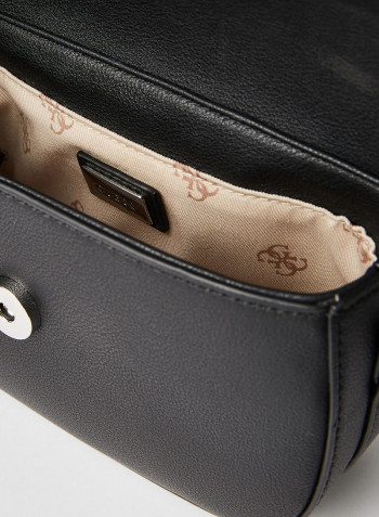 Ambrose Mini Flap Crossbody Bag Black
